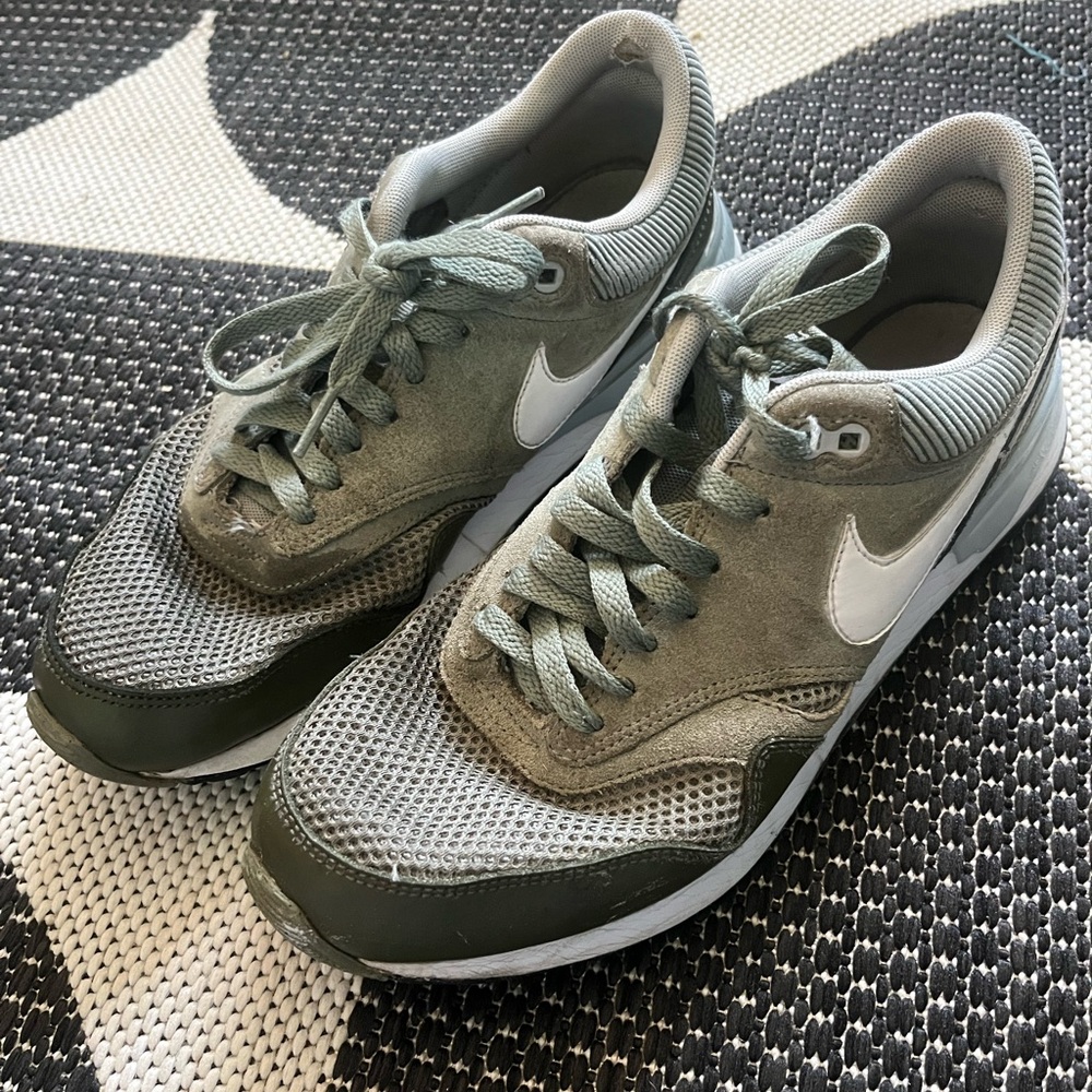 Nike Olive and Gray Athletic Shoes